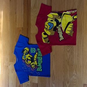 Transformers Bumblebee Shirt Lot (2) - Size 2T